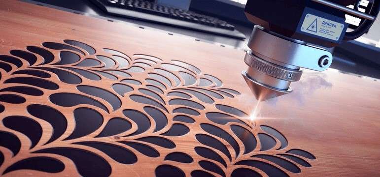 Mesin Laser Cutting Wood Kayu Triplek