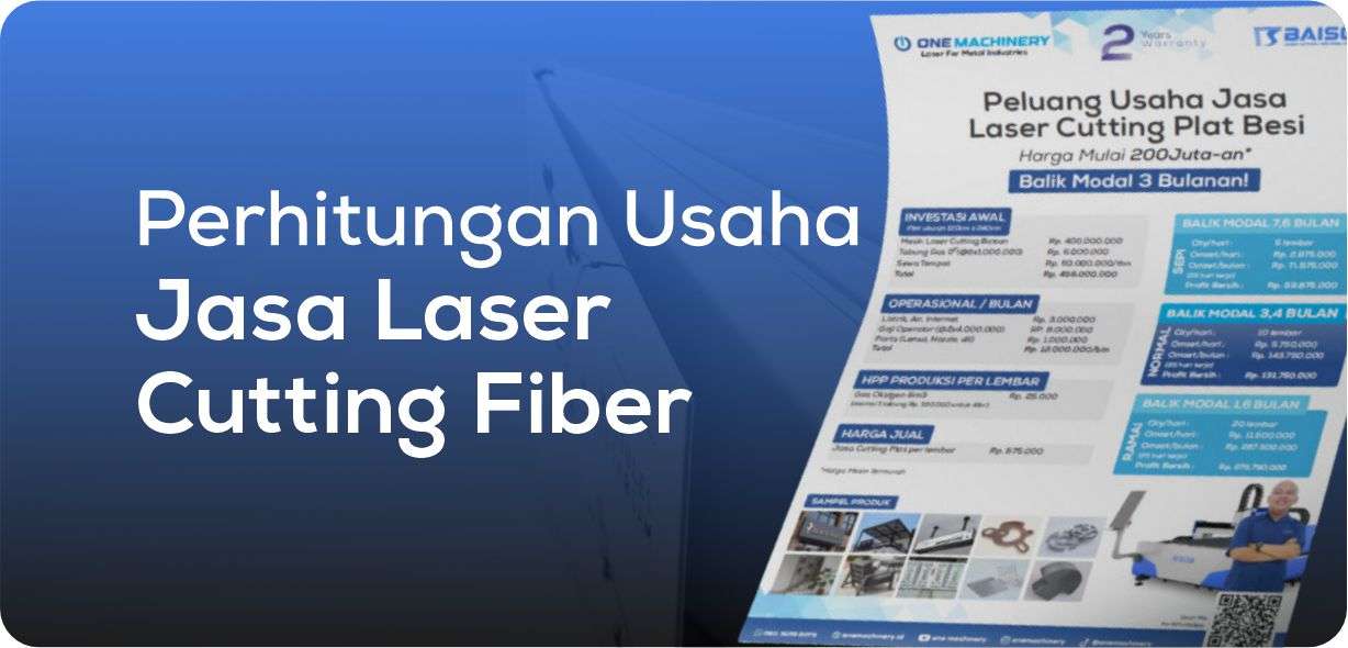 Perhitungan Usaha Jasa Laser Cutting Fiber