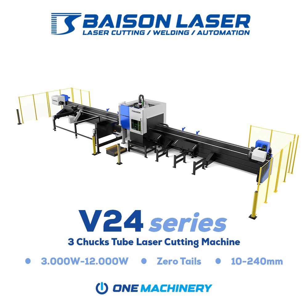Mesin Laser Cutting Tube 3 Chucks V24 series Baison