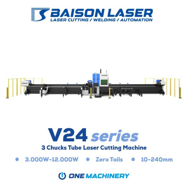 Mesin Laser Cutting Pipe 3 Chucks V24 series Baison