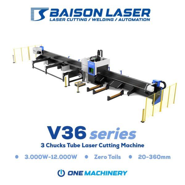 Mesin Laser Cutting Tube 3 Chucks V36 series Baison