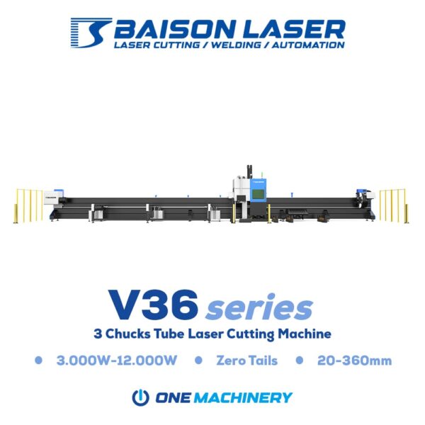 Mesin Laser Cutting Tube 3 Chucks V36 series Baison