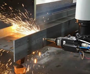 Severing di Mesin Laser Cutting H Beam