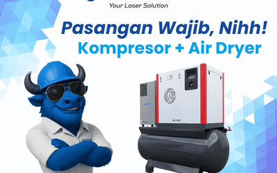 Support 2 Air Dryer Wajib! Kompresor Screw Saja Bikin Laser Head KO